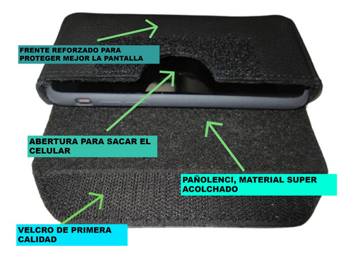 Funda Estuche Cuero Para Zte Blade A54 - Horizontal Premium Negro Horizontal Con Doble Gancho Para Guardar El Celular Con Una Proteccion Puesta Dentro (silicona, Tpu, Goma)