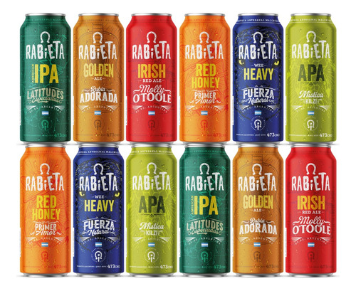 Pack Cerveza Rabieta Degustación 24 Latas 473cc