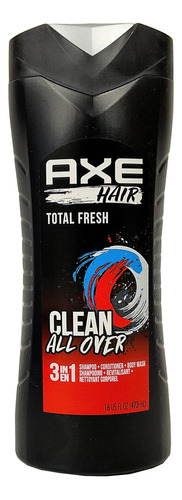 Axe Champú/acondicionador/gel De Baño 3 En 1 Total Fresh .