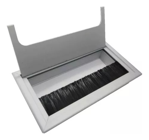Pasacables Rectangular Para Escritorio Y Mesas En Aluminio.