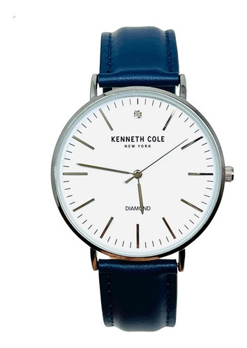 Kenneth Cole - Reloj Análogo Kc51095005 Para Hombre Color de la correa Azul