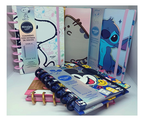 Cuaderno Inteligente A Disco Mooving Loop A5 16x22cm Pusheen