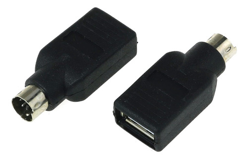 Dgzzi Adaptador Usb A Ps2 2 Unids Negro Usb Hembra A Ps/2 Ma