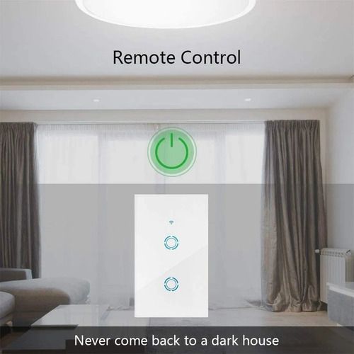 Imagen 2 de 5 de Interruptor De Luz De Pared Inteligente Wifi
