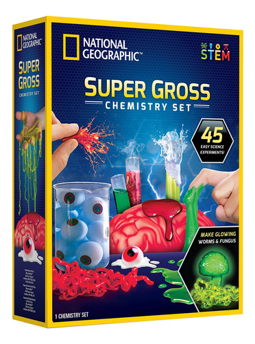 Kit Científico National Geographic Gross 45 Experimentos De