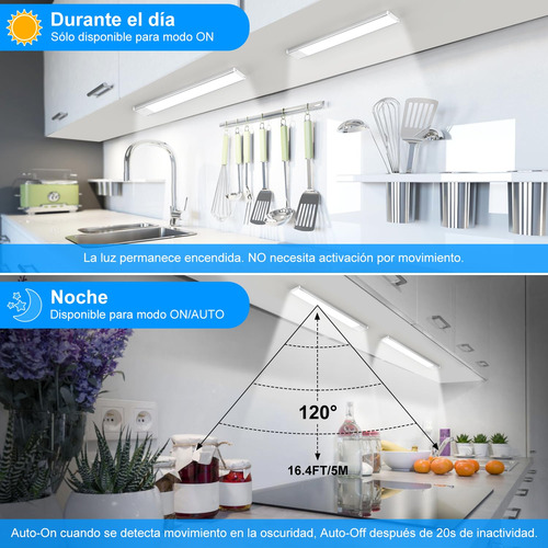 Sunsign Led Luz Con Sensor De Movimiento Paquete De 2, 80