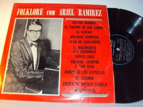 Vinilo Lp 142 Folklore Con Ariel Ramirez Cuatro Rumbos