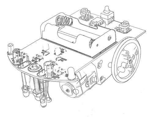 Carro Robot Seguidor De Línea. Armado * Listo Para Usar. 