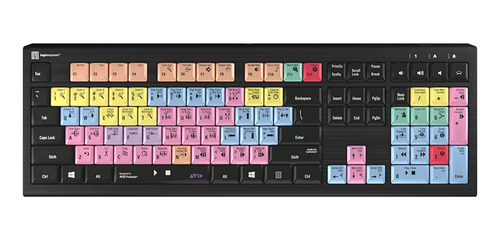 Logickeyboard Diseñado Para Avid Pro Tools  Compatible Con.