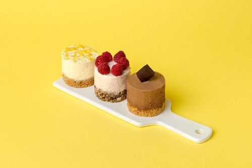 Cheescake Limon, Frambuesa, Chocolate