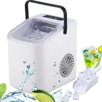 Comprar Máquina Para Hacer Hielo Portátil Eléctrica, Tamaño De Hielo Ajustable, Autolimpieza,esterilización Automática, Ideal Para El Hogar\u002Foficina\u002Fbar, Color Blanco