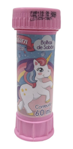 Bolhinha De Sabão Festa Unicorn Bubbles 60ml - Brasilflex