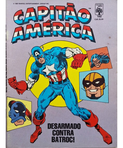 Hq Gibi Capitao America Nº102 Nov 1987 Editora Abril Ótimo!