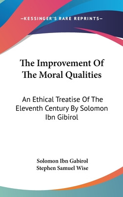 Libro The Improvement Of The Moral Qualities: An Ethical ...