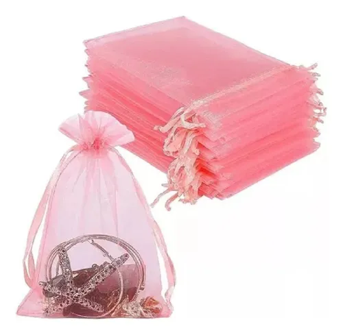 comprar Souvenirs Bolsitas Organza Blancas  10 X 15 Cm X 50 Unid