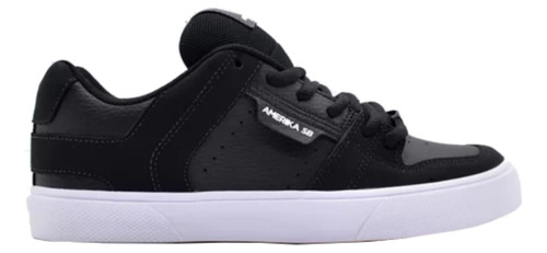 Zapatilla Amerika Sb Tora Negro Y Blanco