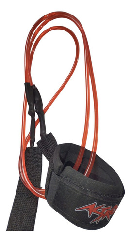 Leash Cordinha Strap Surf Astrodeck Regular 6mm 6 Pes Cor Vermelho