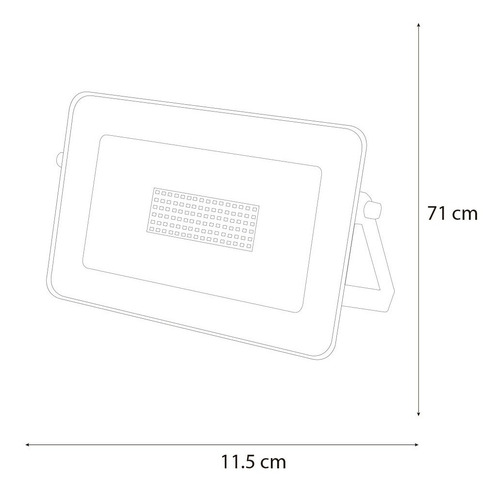 Imagen 5 de 6 de Reflector Led 10w Philco 51486 Ip 65 Exterior O Interior