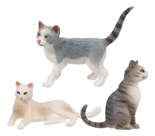 Figuras De Animales En Miniatura Con Forma De Gato Con Cerda