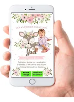 Comprar Invitacion Ciervito - Con Foto - Interactiva