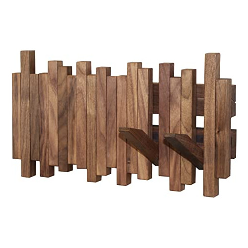 Perchero De Pared De Madera Natural Forma De Piano | Pe...