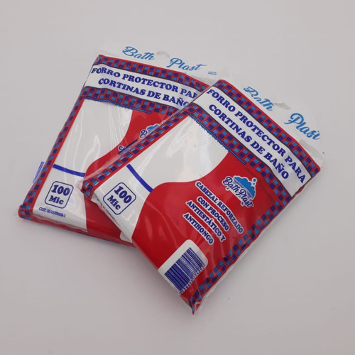 Imagen 2 de 3 de Combo X 2 Protectores Plásticos Para Cortina D Baño 100 Micr