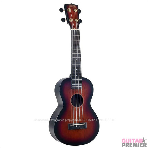 Ukelele Concierto Electroacustico Sapele Profesional Funda
