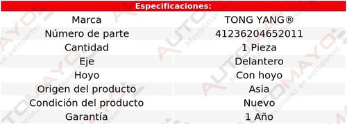 Un Spoiler Delantero C/hoyo Tong Yang Suburban 1992-1999
