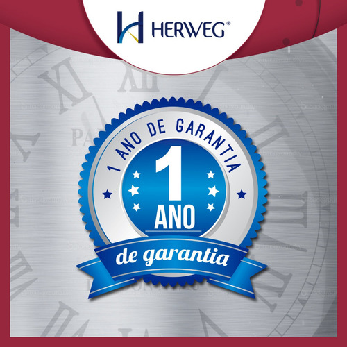 Imagem 4 de 6 de Relógio De Parede Herweg Sala Preto 6126