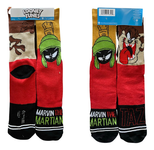 Set 2 Pares De Calcetines Looney Tunes | Tazmania