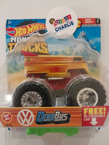 Hot Wheels | Monster Trucks | Drag Bus Café 
