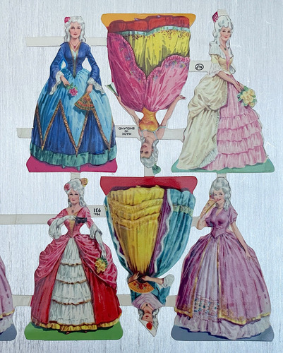 Antiguas Pegatinas Troquelados Scrapbook Parejas Princesas (Usado)