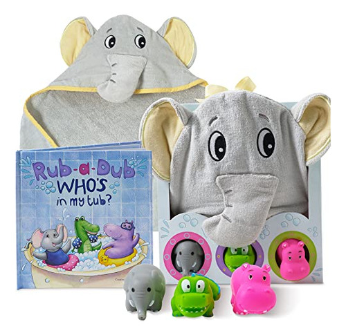 Set De Regalo Rub-a-dub Jgo Baño De 5 Pzas Que Incluye Una T