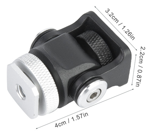 Soporte Para Micrófono Y Flash Hot Shoe Mount, Tamaño Mini M