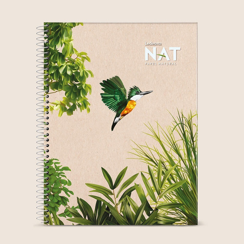 Cuaderno A4 Ledesma Nat Papel Natural Con Espiral Recicla