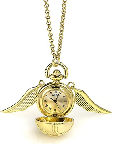 Collar Con Reloj De Snitch Dorada De Quidditch De Hogwarts