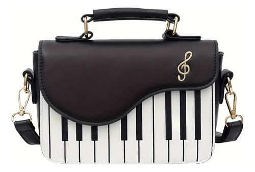 Cartera Bolso Eco Cuero Shein Importado Forma Piano Aestheti