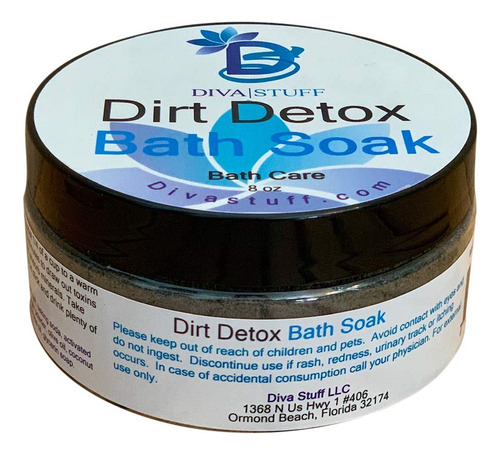 Dirt Detox Bath Soak With Charcoal, Bentonite Clay, Ginger