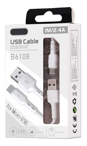 Cable Micro Usb Carga Rapida Para Samsung Motorola LG Huawei