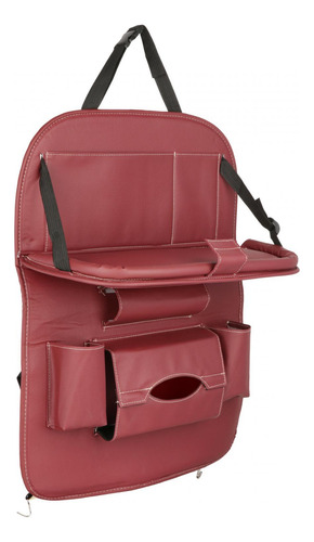 Organizador De Asiento Trasero De Coche Con Bolsa Vino Rojo