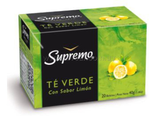 Te Supremo Verde Con Limon 20 Sobres