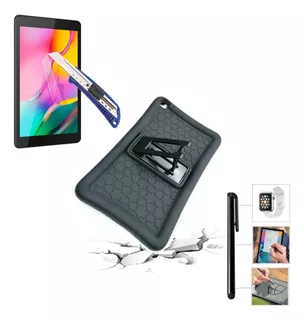 Funda Heavy Duty Niños + Mica + Lápiz Galaxy Tab A 8.0 T290