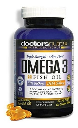 Natural Wild Omega 3 Dpa Fish Oil Supplement By Doctors Nut