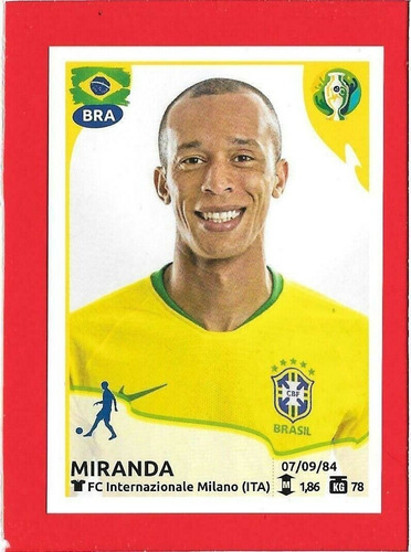 Lámina Álbum Copa América Brasil 2019 / Miranda #21