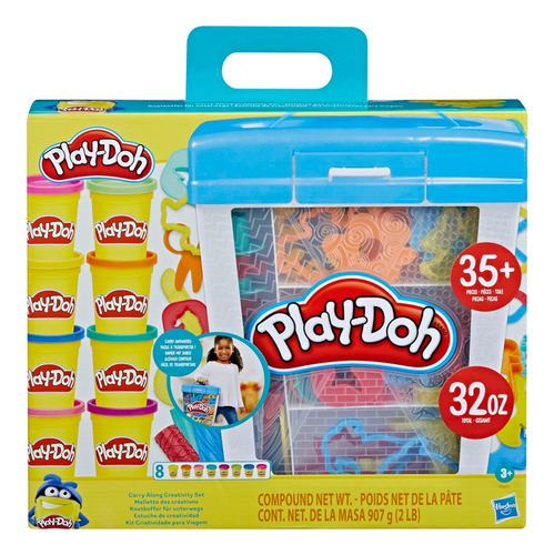 Estuche De Creatividad 40 Herramientas De Play-doh +3 Multicolor