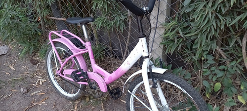 Bicicleta Nena Rosa Y Blanco Rod20