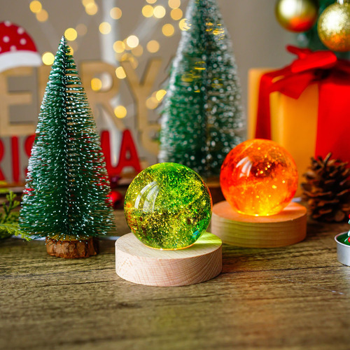 Expositor Led De Madera Zeershee Para Arte En Cristal 3d