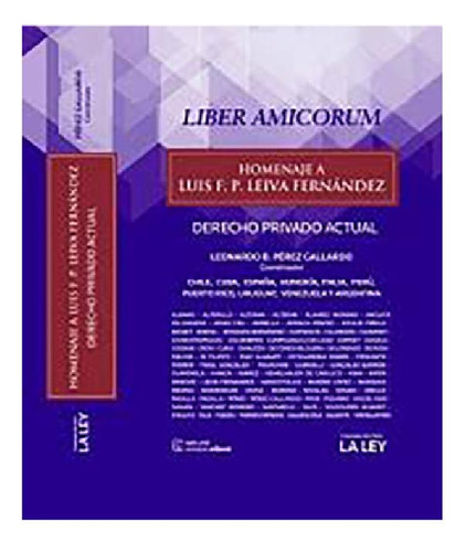 Libro - Liber Amicorum - Derecho Privado Actual - Perez Gal