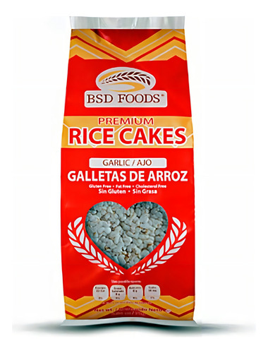 Rice Cakes Bsd Foods Sin Sal 72g