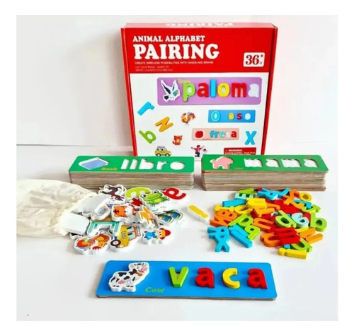 Juego Educativo Formando Palabras Encaje Para Niños Pairin